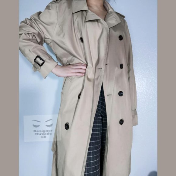 Michael Kors Classic Tan Belted Trench Coat - Picture 1 of 8